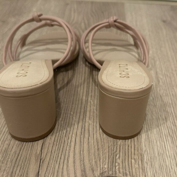NEW Schutz Tan/Beige Princey Sandals - Picture 3 of 6